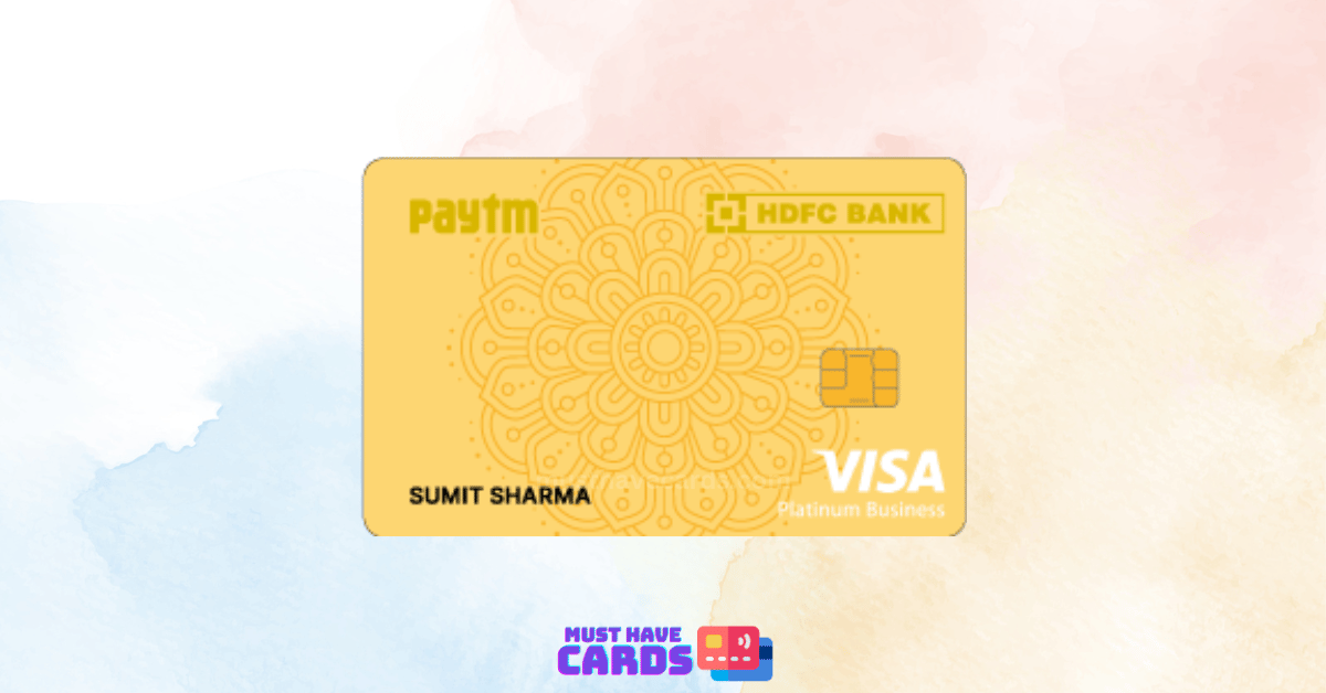 paytm hdfc bank business credit card