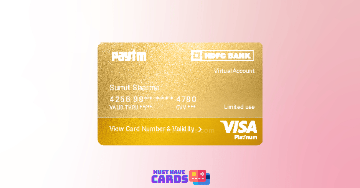 paytm hdfc bank mobile credit card