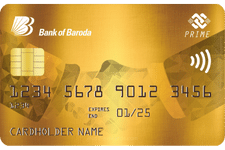 bank of baroda prime credit card