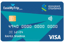 standard chartered easemytrip credit card