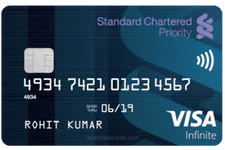 standard chartered priority visa infinite credit card