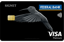 federal bank visa signet credit card