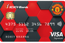 icici manchester united signature credit card