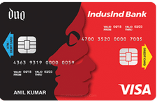indusind bank duo plus credit card