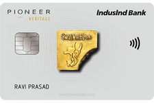 indusind bank pioneer heritage credit card