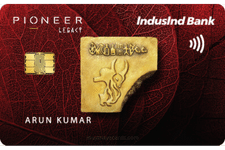 indusind bank pioneer legacy credit card
