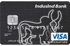 indusind bank signature visa credit card