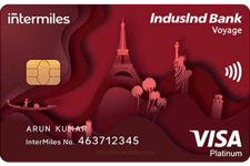 indusind intermiles voyage visa credit card