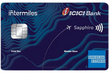 intermiles icici bank sapphiro credit card