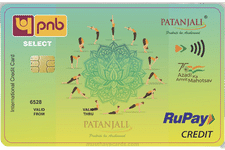 pnb rupay select patanjali credit card