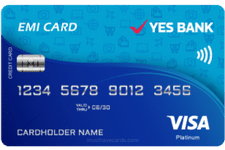 yes bank emi credit card