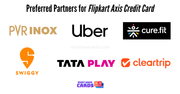 preferred partners for axis bank flipkart credit card